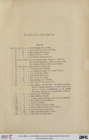 Druckfehler und Zusätze