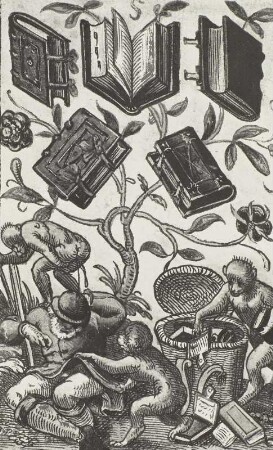 Spielkarte "Bücher-Fünf"