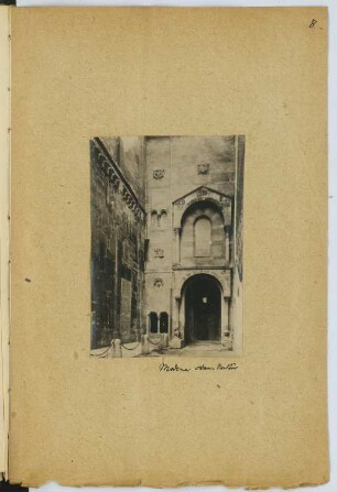 Dom Santa Maria Assunta, Modena: Portal (aus: Skizzen- und Fotoalbum 5)