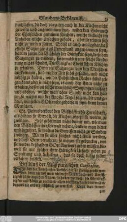 Beschluß der Augspurgischen Confession.