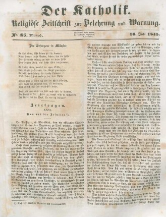 397-398 Zeitfragen : XXVI. Rom und die Jesuiten