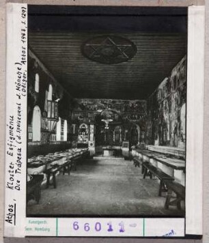 Athos: Kloster Efigménu, Christi Himmelfahrt, Speisesaal