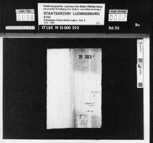 Kustoreirechnungen des Stifts Ellwangen