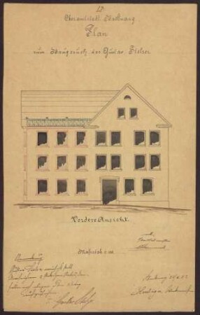 Stelzer, Gustav, Schuhwarenfabrikant Wohnhausanbau