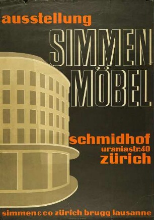 Ausstellung. Simmen Möbel. Zürich