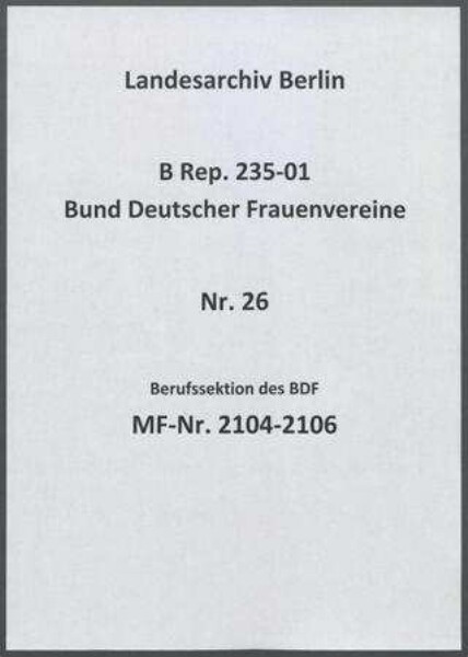 Berufssektion des BDF