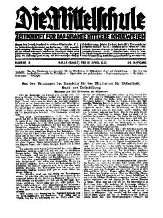 Aus den Beratungen des Haushalts für das Ministerium für Wissenschaft, Kunst und Volksbildung