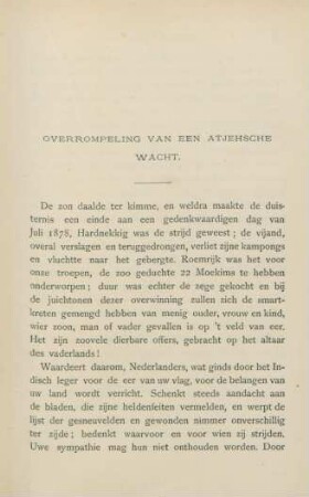 Overrompeling van een Atjehsche wacht