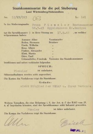 Fieseler, Franz