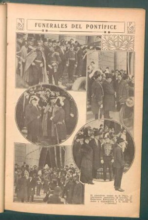 Funerales del pontífice - [Ilustración]
