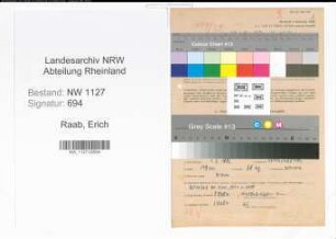 Entnazifizierung Erich Raab , geb. 01.03.1892 (Arzt)