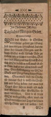 Tägliches Morgen- und Abend-Gebet