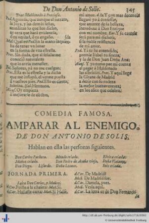 Amparar Al Enemigo.