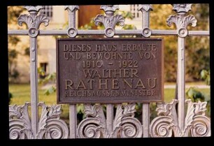 W.Rathenau-Villa 18.2.84.