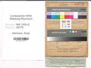 Entnazifizierung Erich Hermann, geb. 25.01.1903 (Betriebsleiter)