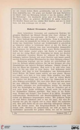 Richard Straussens "Salome"