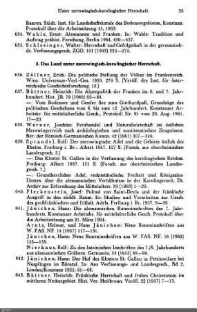 3. Das Land unter merowingisch-karolingischer Herrschaft