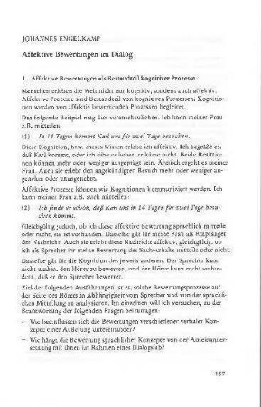 Affektive Bewertungen im Dialog