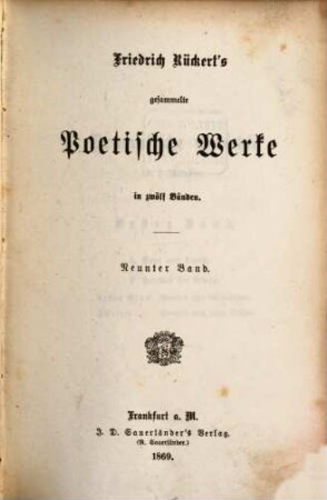 Friedrich Rückert's gesammelte poetische Werke : in zwölf Bänden. 9, Dramatische Gedichte. Bd. 1, Saul und David. Herodes der Große