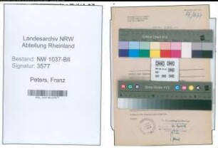 Entnazifizierung Franz Peters , geb. 02.08.1901 (Arbeiter)