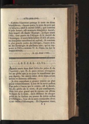 Lettre CLVI-CLX