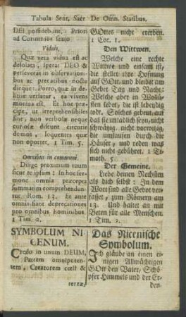 Symbolum Nicenum = Das Nicenische Symbolum