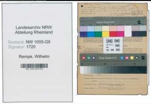 Entnazifizierung Wilhelm Rempe , geb. 06.09.1912 (Unternehmer)