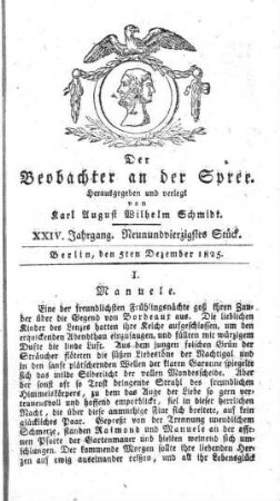 49. Stueck, 5. Dezember 1825