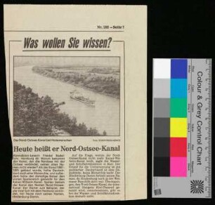 Heute heißt er Nord-Ostsee-Kanal