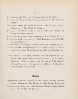 29-33, Medizin