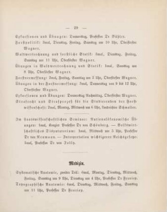 29-33, Medizin