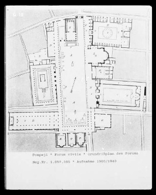 Pompeji, Grundriss des Forum civile
