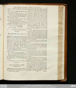 XXXII. Des Dixmes Des Hebreux.