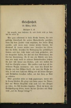 103, 13. Gelassenheit
