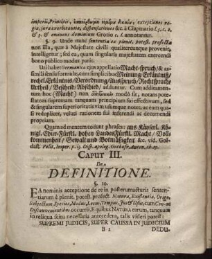 Caput III. Definitione