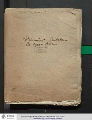 Italienische Cantaten und Opern Arien