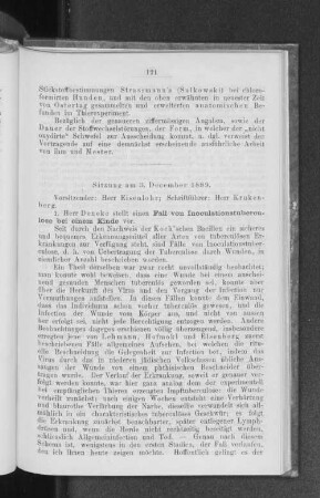 Sitzung am 3. December 1889.