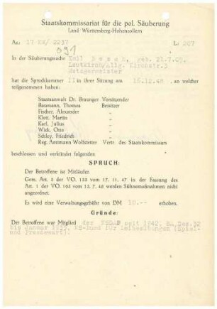 Besch, Emil