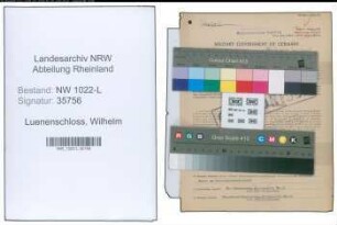 Entnazifizierung Wilhelm Luenenschloss , geb. 28.02.1896 (Bahnbeamter)