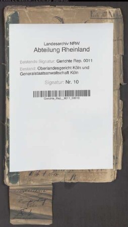 Personalakte: Bachem, Eduard Conrad Johann