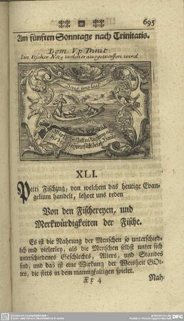 Am fünften Sonntage nach Trinitatis
