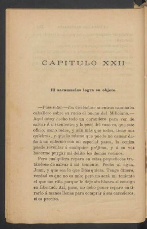 Capítulo XXII - El sacamuelas logra su objeto.
