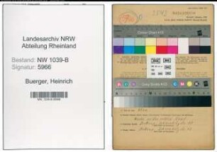 Entnazifizierung Heinrich Buerger , geb. 15.03.1910 (Polizist)