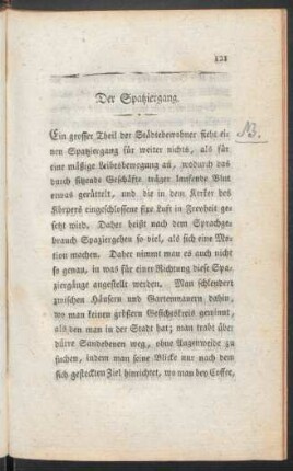 Der Spaziergang