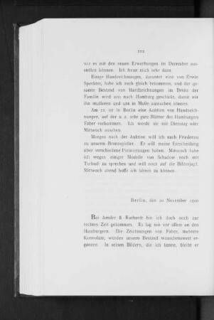 Berlin, den 20. November 1906