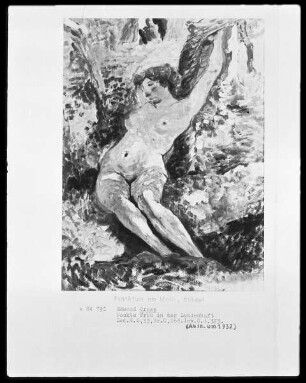 Nackte Frau in der Landschaft