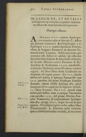 Dialogus octavus - decimustertius.