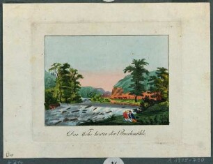 Das Wehr hinter der Buschmühle mit Blick auf die Königsmühle im Plauenschen Grund