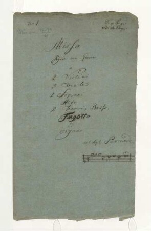Missa; V (6), Coro, orch; a-Moll