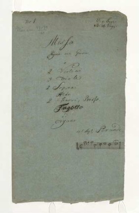 Missa; V (6), Coro, orch; a-Moll